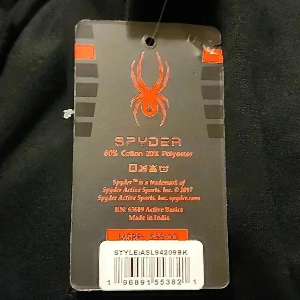 Spyder Active ProWeb Black Pattern Stretch Athletic Shorts Men's-size-Med🖤🕷❤️ - Picture 5 of 6